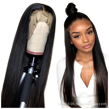 Mink Straight Brazilian Human Hair Lace Front Wig Remy HD lace Wigs Natural Human Hair Wigs For Black Women